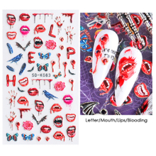 5D Embossed Halloween Nail Sticker