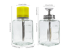 180ml Alcohol Acetone Nail Polish Remover Liquid Glass Dispenser Pump Bottle