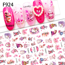 F922-925 Cute Rabbit Adhesive Nail Sticker