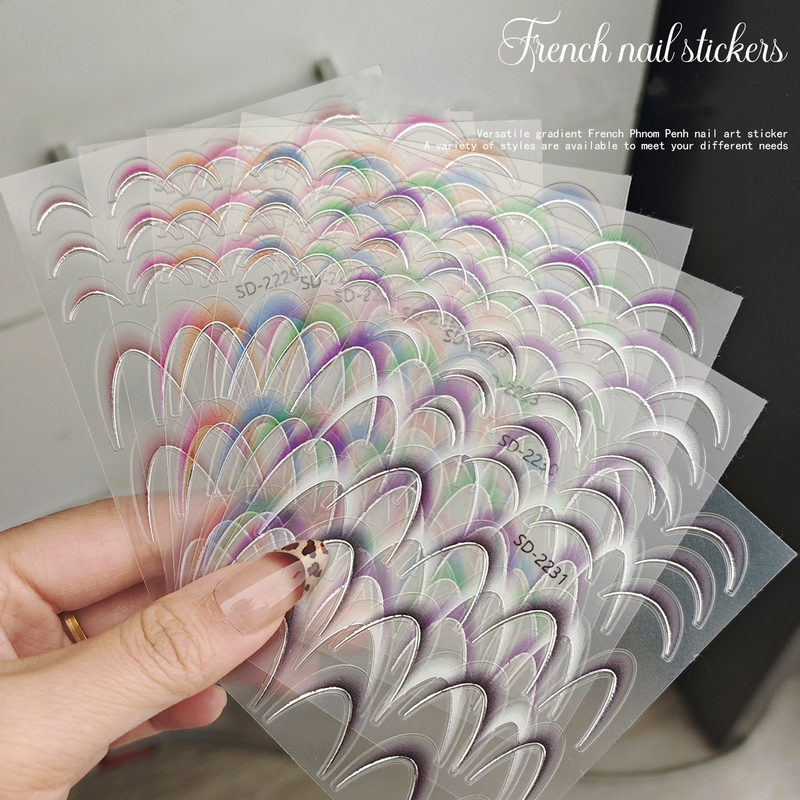 Nail French Mnicure 3D Sticker 
