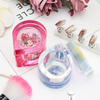 Glass Nail Dappen Dish with Lid Acrylic Liquid Remover Container Decoration Storage