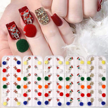 Winter Fur Ball Nail Art Accessories