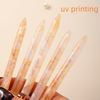 14pcs Gel Polish Painting Pen Nail Liner Brush Brass Handle With Brush Holder 
