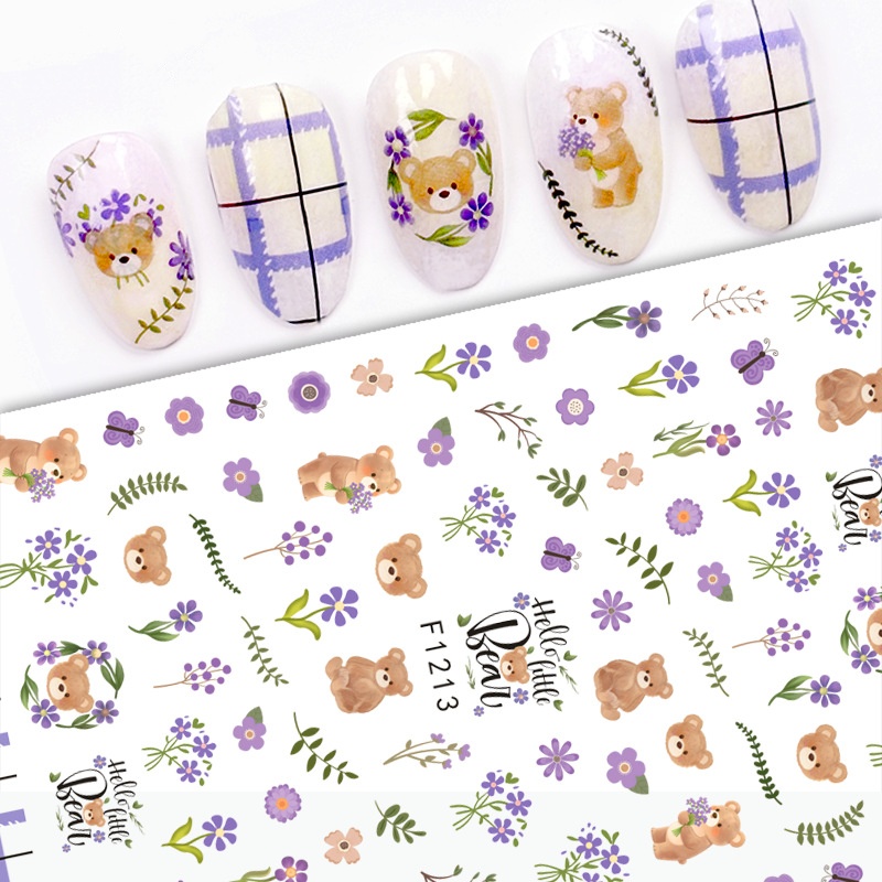 2026 Flower Fruit Cute Nail 3d Sticker