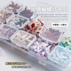 30pcs/box Ballet Silk Bow Nail Decorations