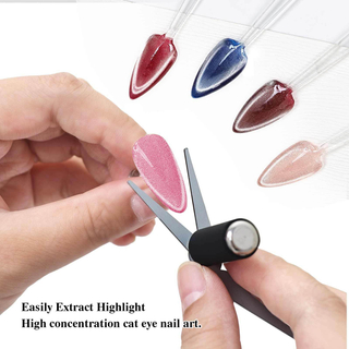 Cylindrical Magnet With French Cat's Eye Tool Nail Accessories
