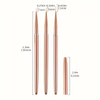 3Pcs/set Rose Gold Nail Art Tool UV Gel Liner Painting Brush