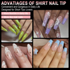 240pcs/box Semi-Frosted Extra Long XXL Nail Soft Gel Tips