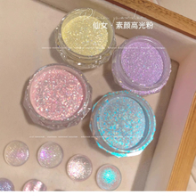 Fairy Blue Ice Transparent Nail Powder High Gloss Shining Crystal Nail Pigment Manicure Aurora Powder for Manicure Tool