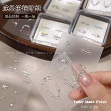 5A Cubic Zirconia K9 Rhinestone Pearl Flat Back Rhinestone Heart Butterfly Nail Stickers
