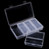 4 Grid Rectangular Independence Storage Box Plastic Transparent Empty Container