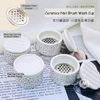 Ceramics Nail Brush Wash Cup With Strainer