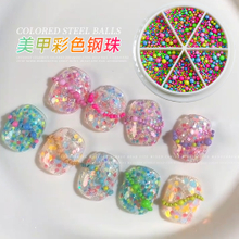 Mini Macaron Bubble Nail Beads Charm 3D Nail Art Decoration