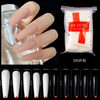 Long Ballet Long Fake Nails Full of Ballet Fake Nails Coffin Nail Full of Transparent Fake Nails