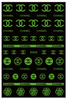 D020 CHANEL 6 colors available Brand Logo 3D Nail Art Sticker