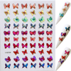 2020 New Holographic Colorful 3D Butterfly Nail Art Sticker 