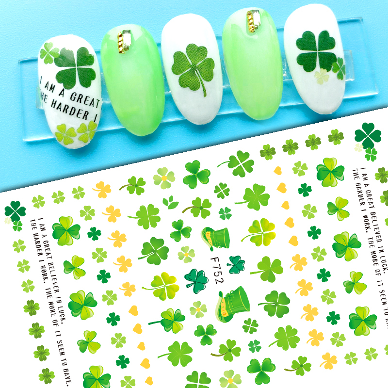 F752 Leaf Self-adhesive Nail Sticker 2021 New