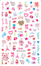 F706 The Valentine's Day Nail Sticker 2020 New