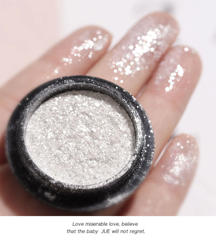 Pearl White High-gloss Nail Powder