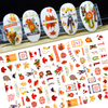 F697 Autumn Fall Season Self-adhesive Nail Art Sticker