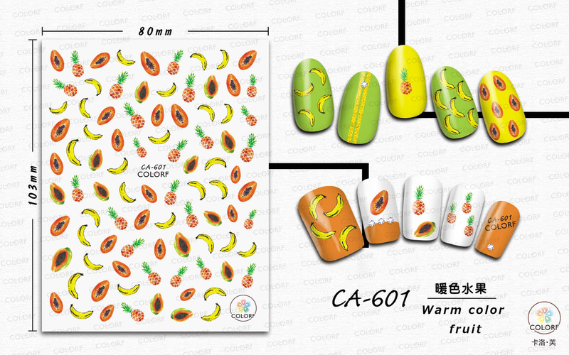 CA601 Fruit Self-adhesive Nail Art Sticker