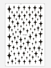 F741 Heart Black White Color Self-adhesive Nail Sticker 2021 New