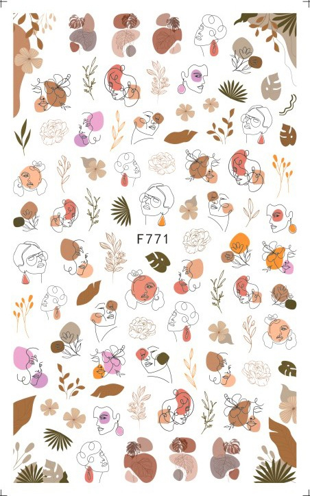 F771 Self-adhesive Nail Sticker 2021 New