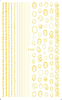 F550 4 Colors Gold Silver Black White 3D Self Adhesive Nail Art Sticker
