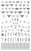 F552 4 Colors Gold Silver Black White 3D Self Adhesive Nail Art Sticker