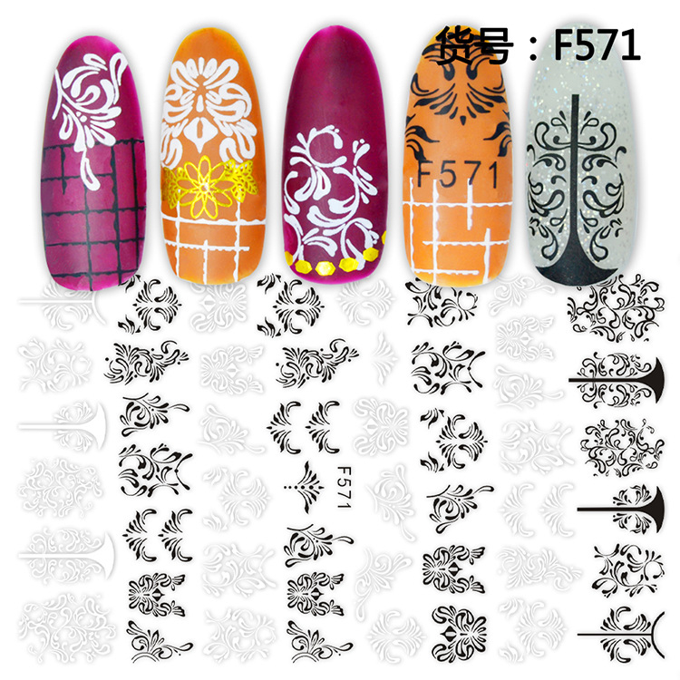 F571 3D Self Adhesive Nail Art Sticker