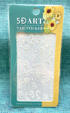 5D Embossed Lace Flower Nail Sticker