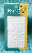 5D Embossed Snowflake Nail Sticker