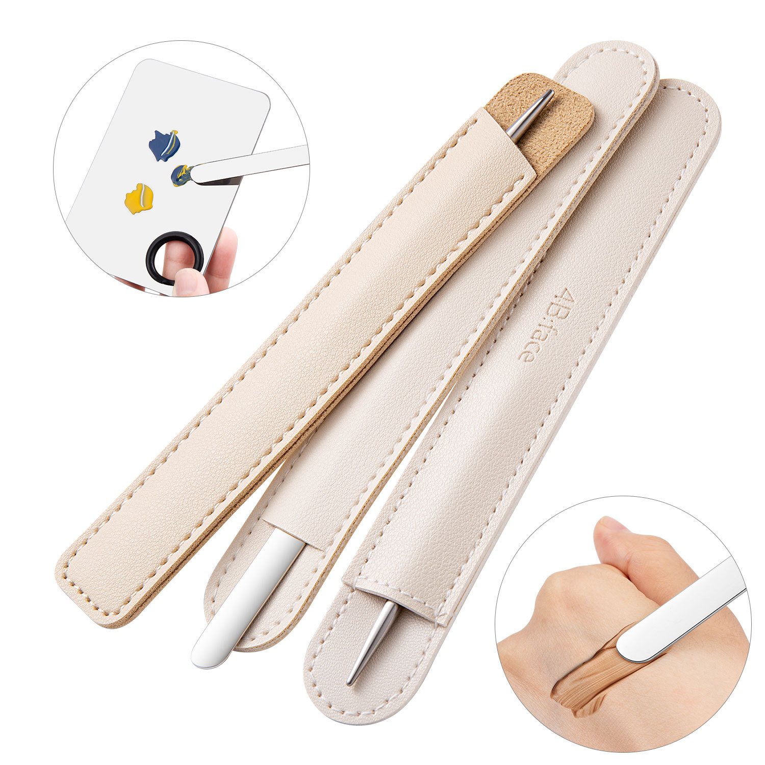 Stainless Steel Nail Polish Mixer Cosmetic Spatula