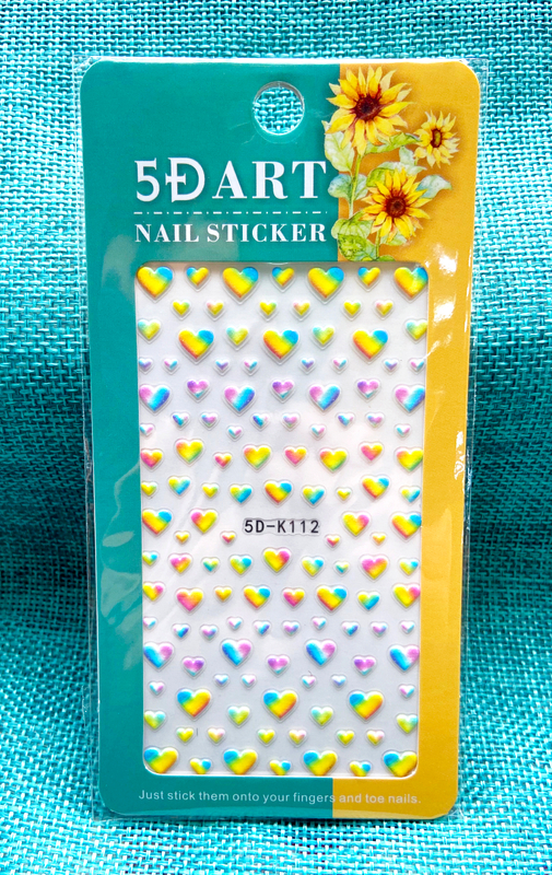 Cloud Heart Star 5D Embossed Nail Sticker
