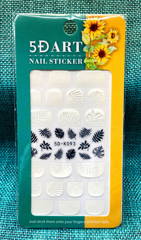 5D Embossed Nail Sticker
