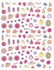 WG314-330 Adhesive Fruit Design Nail 3D Sticker