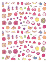 WG314-330 Adhesive Fruit Design Nail 3D Sticker