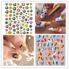 WG404-408 Cartoon Flower Adhesive Nail Sticker