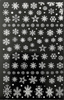 F894-897 Christmas Pure Color Snowflakes Nail Sticker