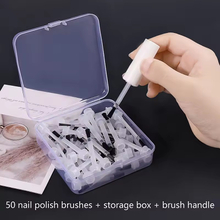 50Pcs/Box Disposable Nail Polish Brush Nail Polish Bottle Replacement Brush