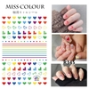 Flower Silk Ribbon Adhesive Nail Sticker
