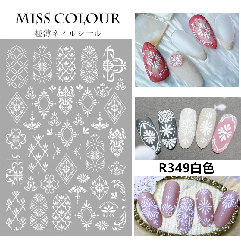 Retro patterns Adhesive Nail Sticker