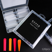 Nail Dual Form Tips Nail Gel Extension Full Cover Nail Tips 120pcs/box