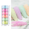 6 Colors Set Candy Sweater Effect Nail Glitter Sparkly Sugar Dust Powder Chrome Pigment for Manicure Polish Nail Art Decorations