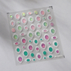 Realistic Pink Green Colore 3d Nail Sticker