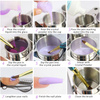 3PCS Mini Stainless Steel Dappen Dish Liquid Powder Holder