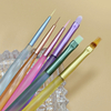 6pcs/set Dopamine Nail Art Drawing Pen Set 