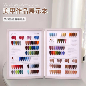 80/120/160 Colors High Quality Acrylic Nail Accessories Nail Display Gel Color Card Chart Book With Nail Tip