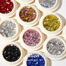 Mix Color 3D Nail Decoration Flat Back Charms Nail Rhinestone