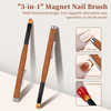 3-in-1 Magnet Nail Drawing Pens Nail Art Tools UV Gel Nail Brush